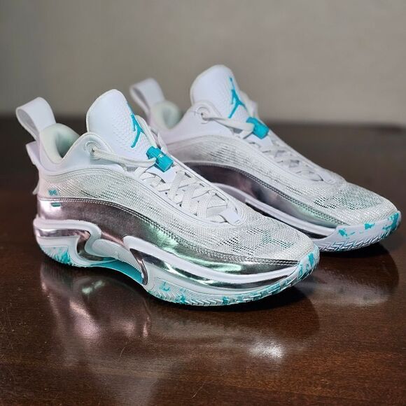 Nike Air Jordan XXXVI 36 Low PF Guo Ailun Women's 10.5 Silver Jade DM9032-130 - Picture 6 of 17